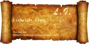 Ludwigh Ilma névjegykártya